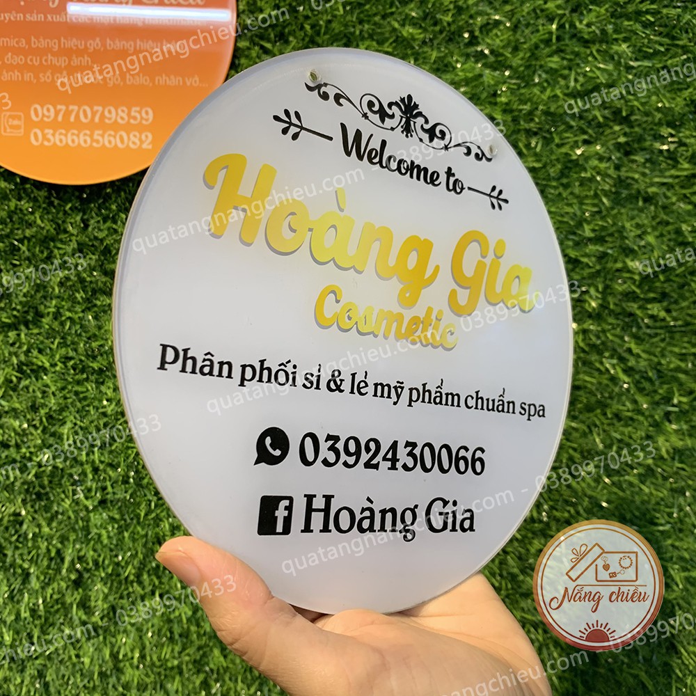 Bảng hiệu trang trí shop_ Bảng hiệu chuyên phân phối sỉ lẻ mỹ phẩm