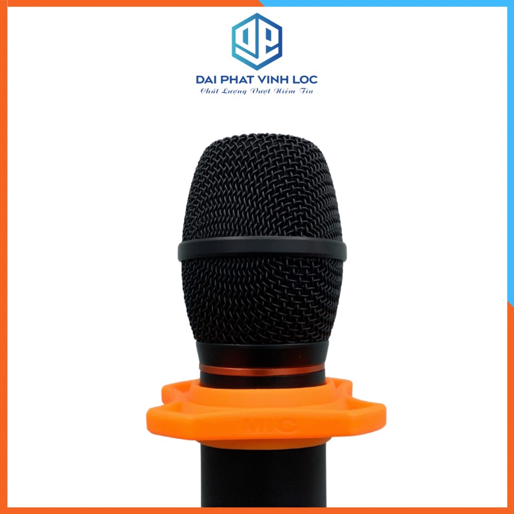 Vòng Đeo Chống Lăn Dành Cho Micro Karaoke Chất Liệu Cao Su Dẻo Màu Ngẫu Nhiên
