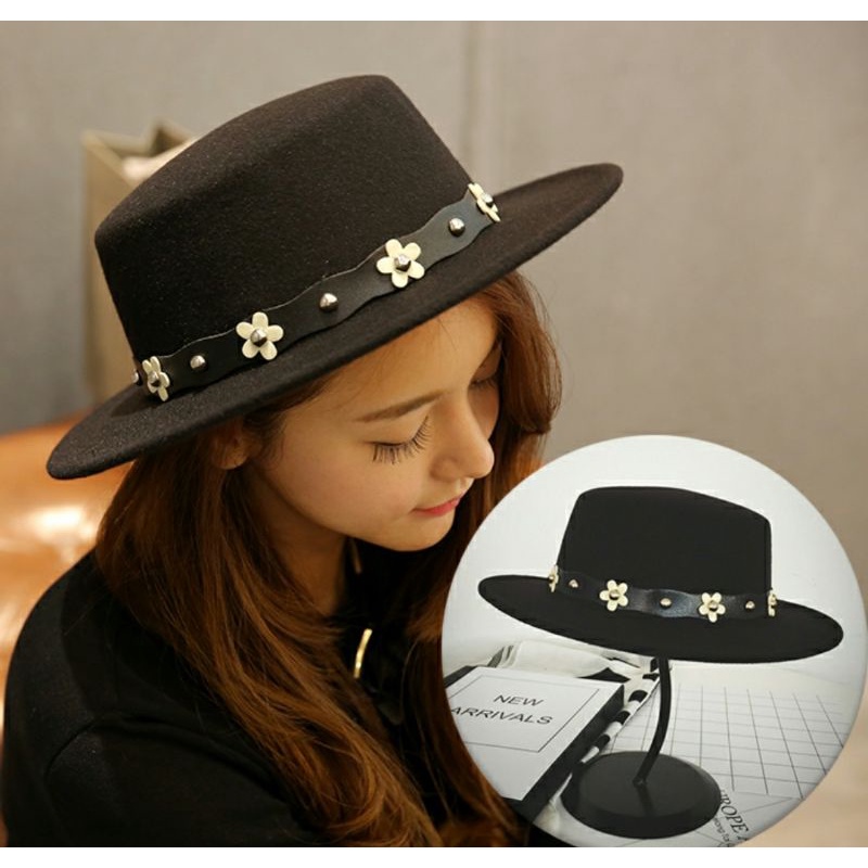 Mũ nón phớt rộng vành đẹp nỉ fedora  Lh 0917399527