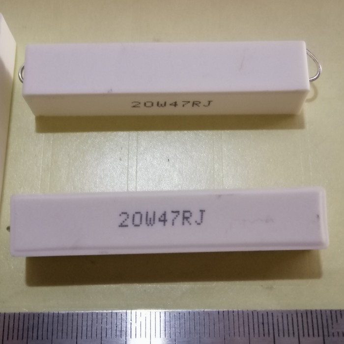 47Ohm 47RJ 47R 3 chiếc R 20W47RJ 20W 20 Watt 47 Ohm Phấn Điện Trở 20Watt Mlc3