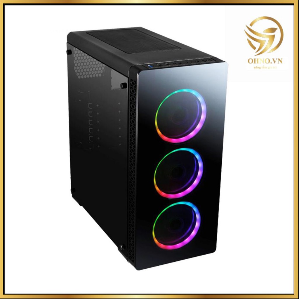 Vỏ Case Máy Tính PC AAP K01 Gaming Vỏ Case Thùng Máy Tính Mặt Kính Cường Lực Trong Suốt - OHNO VIỆT NAM