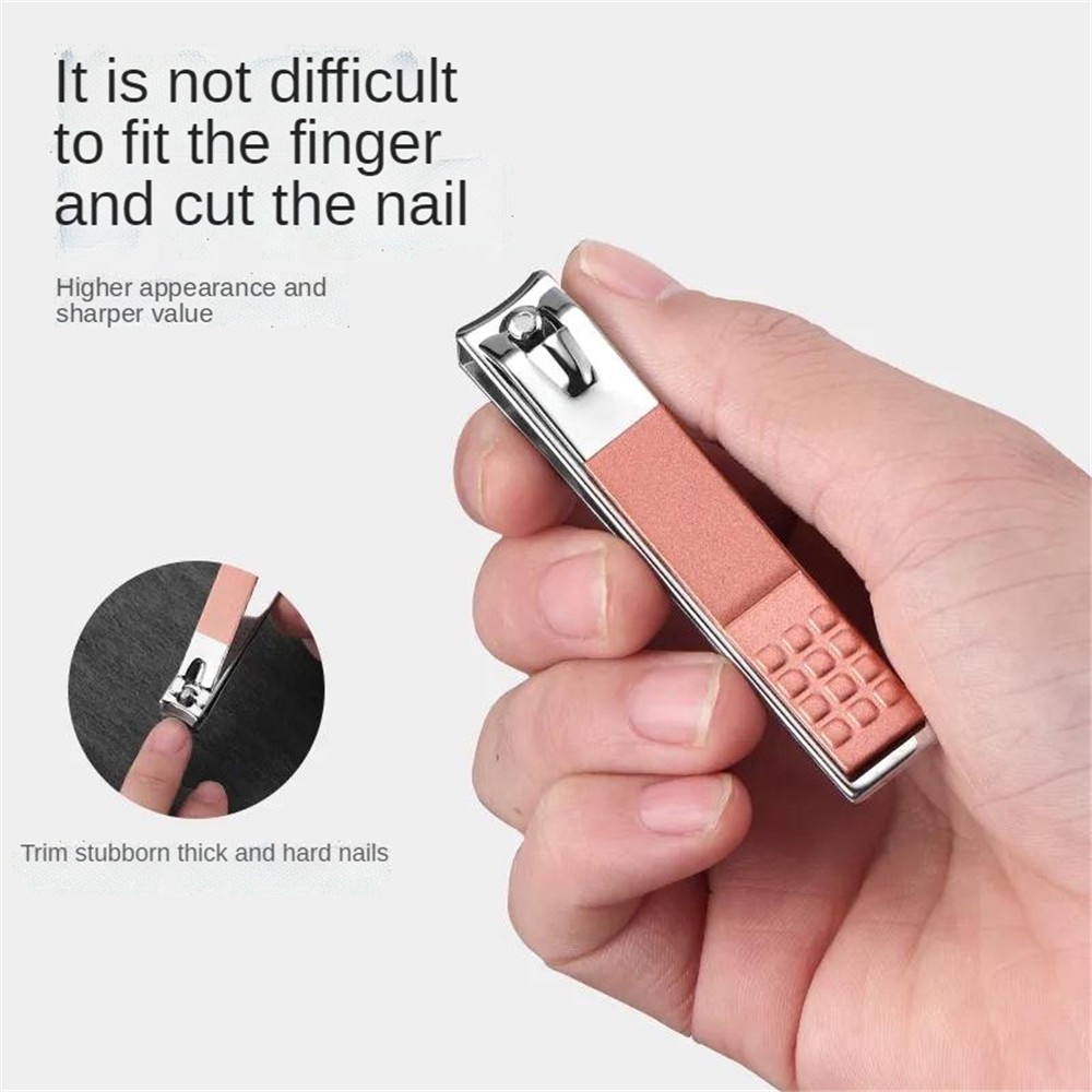 Dụng Cụ Cắt Móng Tay Mạ Vàng Hồng Bằng Thép Không Gỉ Tiện Dụng