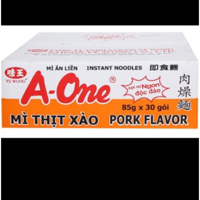 Thùng 30 gói mì thịt xào Aone