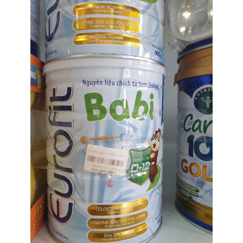 thanh lý nhanh  sữa bột Eurofit Babi 900g