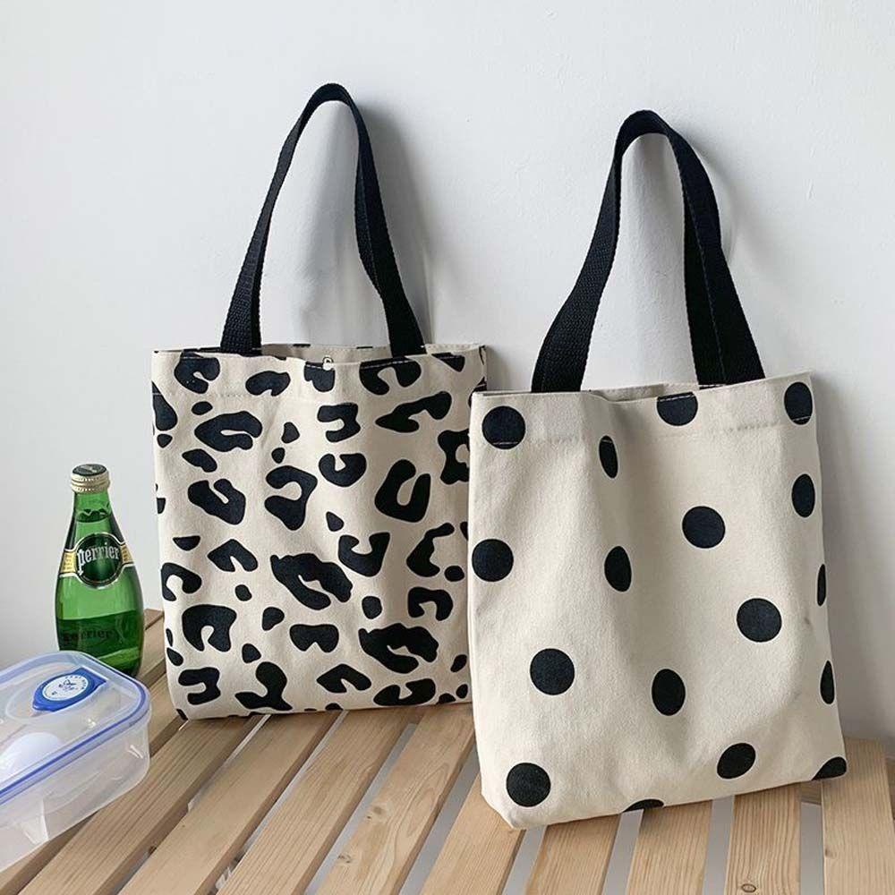 Túi Tote Đeo Vai In Họa Tiết Da Báo Trọng Lượng Nhẹ Dễ Thương Cho Nữ
