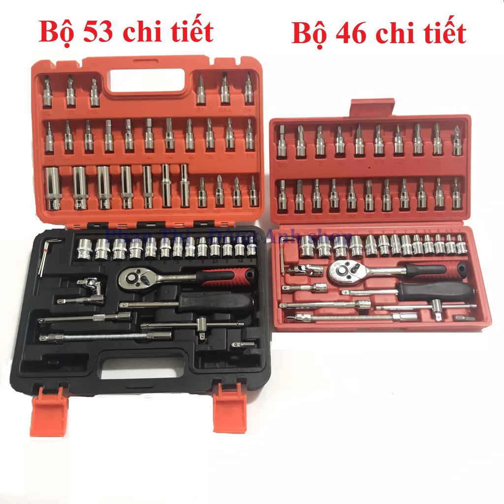 Bộ cờ lê mở bulong ốc vít sửa chữa xe máy ô tô xe đạp 46 và 53 chi tiết cao cấp