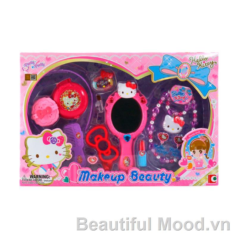 ☊◘✤HELLOKITTY Kai Cat makeup crown set kt camera phone child girl play house toy