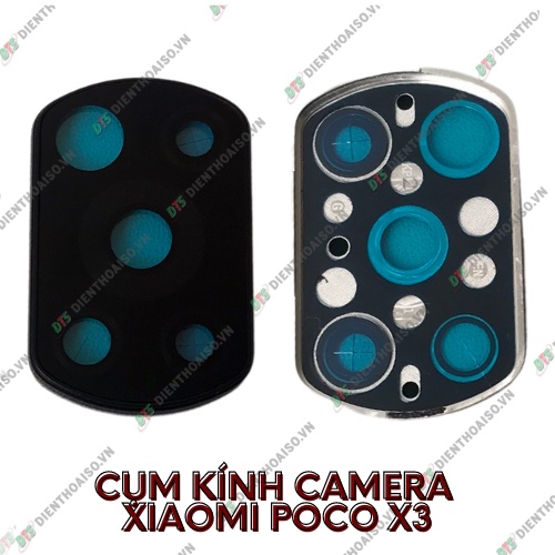 Kính camera xiaomi poco x3 kèm viền