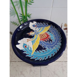 Mâm dĩa phụng lẻ đường kính 33cm