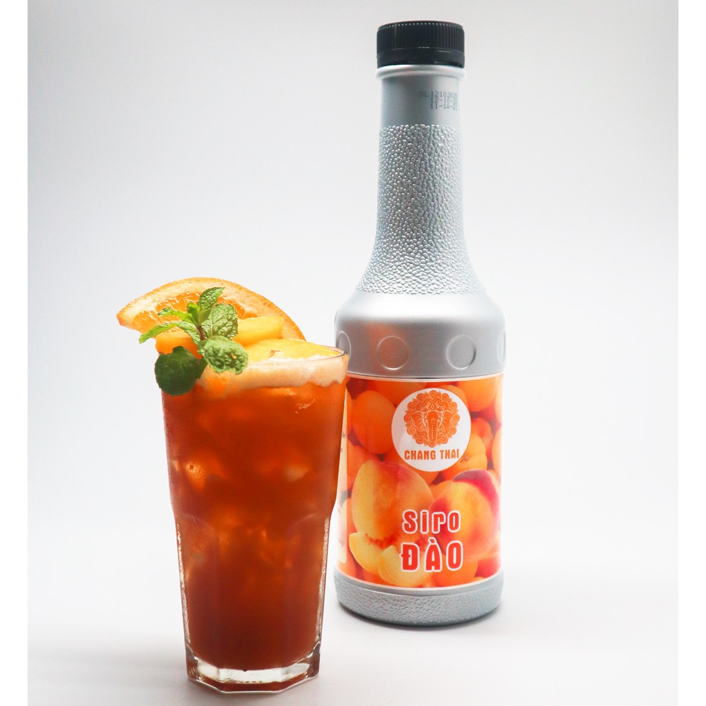 Siro Chang Thai Chai 1L - Syrup Làm Trà Đào Trà Trái Cây Đủ Các Mùi Vị Chai 1 lít