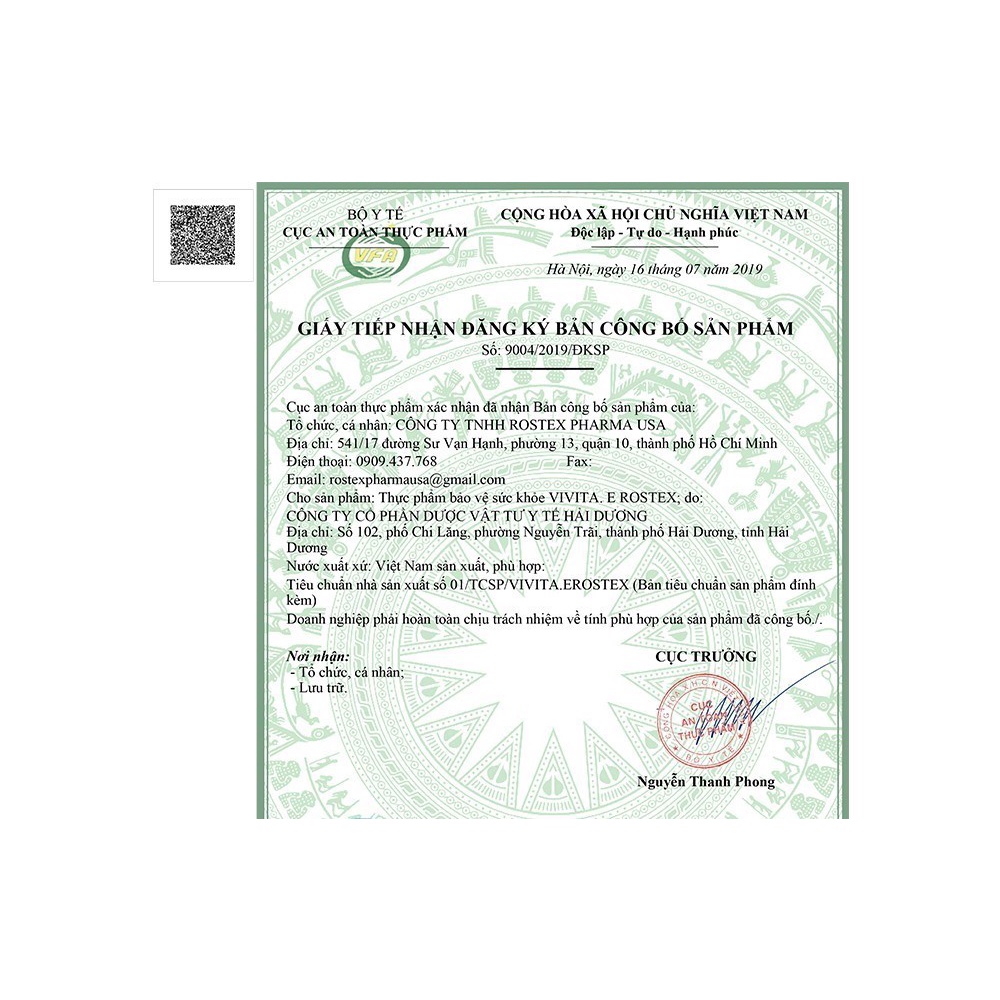 Viên uống đẹp da Vivita E HDPHARMA bổ sung Vitamin E, Omega 3 - 30 viên [Vivita. E Rostex Vàng]