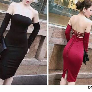 Đầm hở lưng đan dây sexy