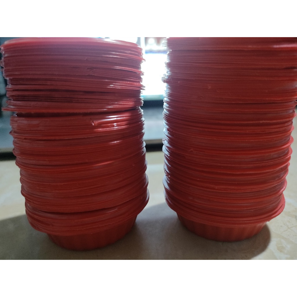 [Lốc 100 ] Chén tương đỏ dùng 1 lần_ bao bì shop