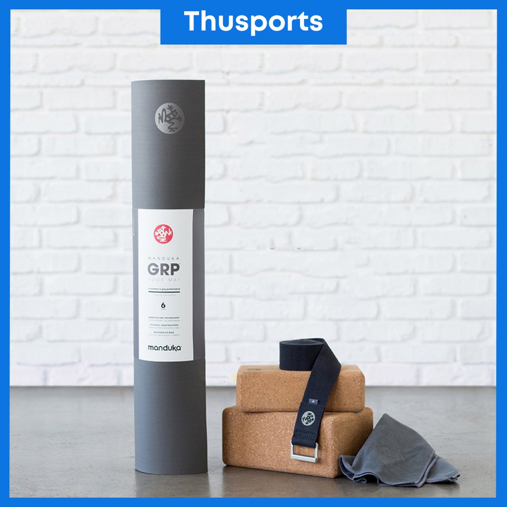 Thảm tập yoga Manduka 6mm từ cao su tự nhiên siêu êm, chống trượt tốt, thấm hút mồ hôi
