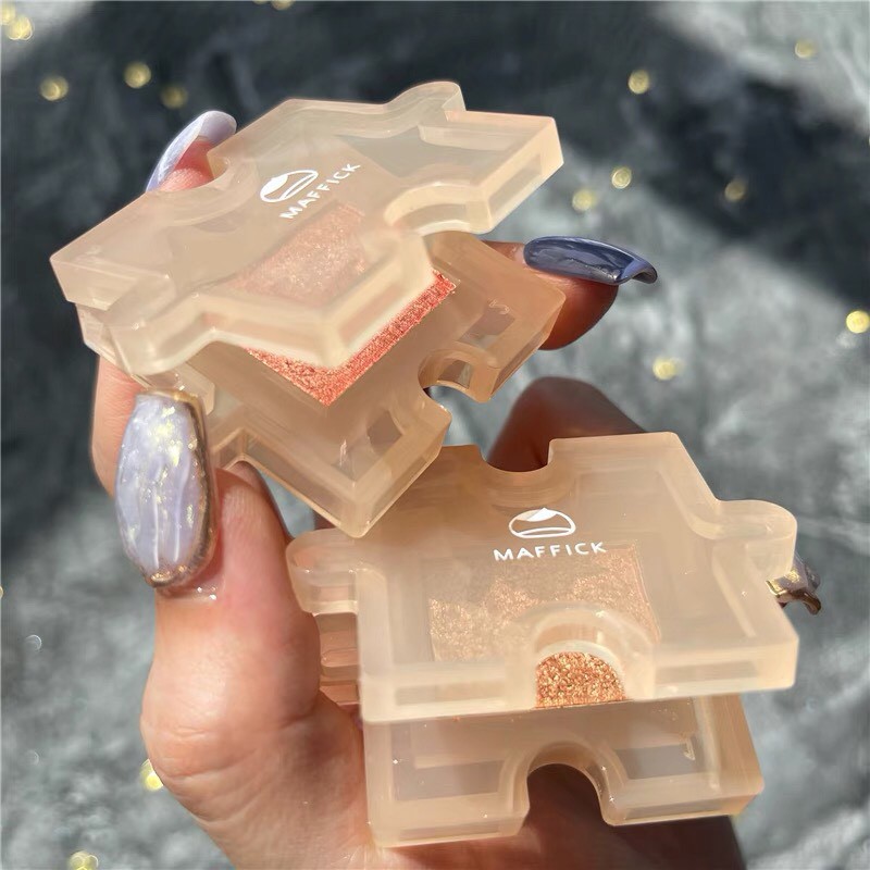 Phấn mắt hạt dẻ MAFFICK tông cam đào hồng đất xinh xắn Chestnut Jigsaw Eye Shadow Plate hot Tiktok MAFI35