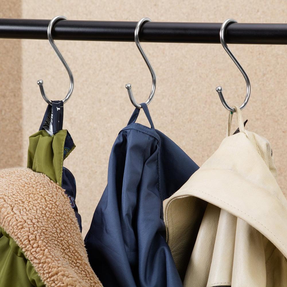 Cái móc treo đồ hình chữ S bằng thép không gỉ tiện lợi