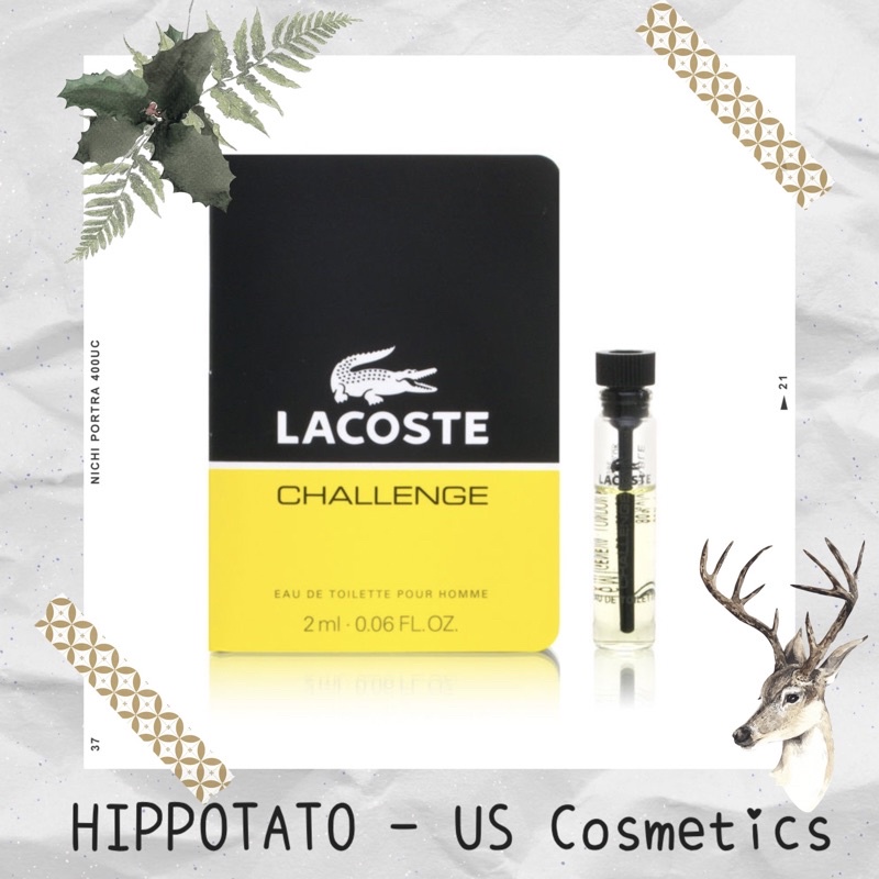 🌊 Lacoste Challenge EDT pour homme 2ml - Vial Sample Mẫu thử nước hoa