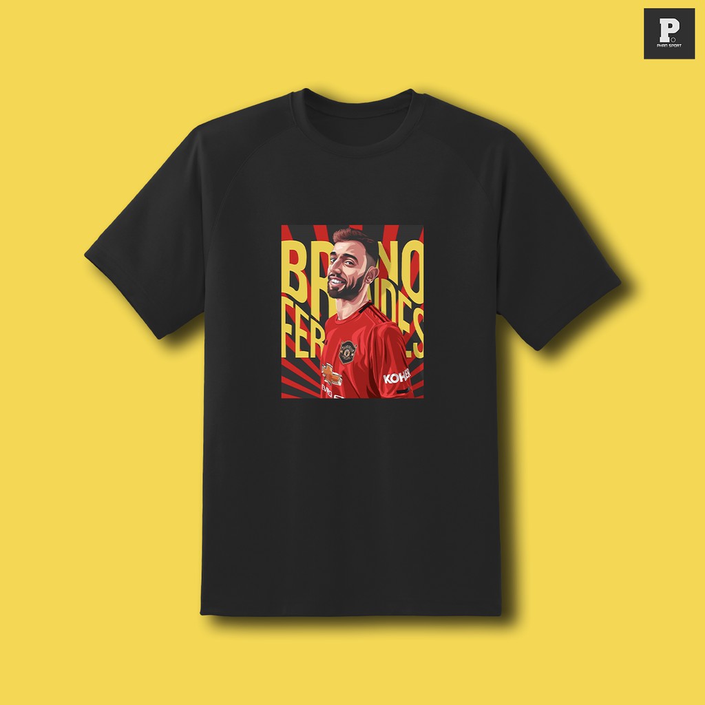 Áo thun cổ tròn Bruno Fernandes, Cotton 100% 4 chiều - Áo thun Bruno Fernandes