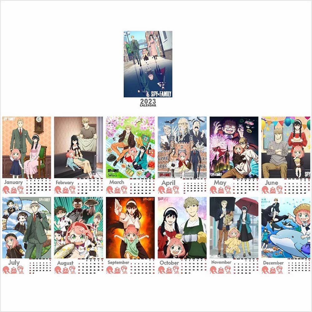 Lịch Để Bàn 2023 Có Giá Đỡ Bằng Giấy In Hình Anime