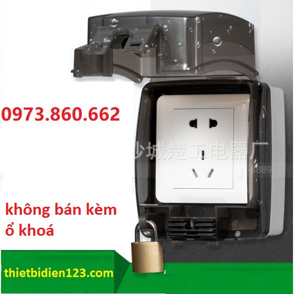 Ổ cắm chống nước ngoài trời cao cấp IP67 - Ổ cắm sân vườn, nhà vệ sinh, ngoài trời...