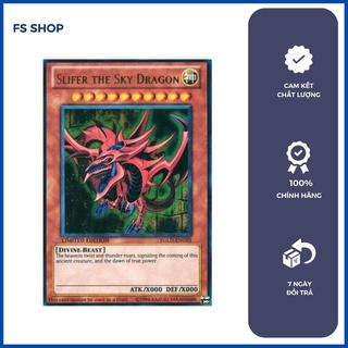 Thẻ bài yugioh chính hãng thần Osiris -Slifer the Sky Dragon  (Ultra rare)