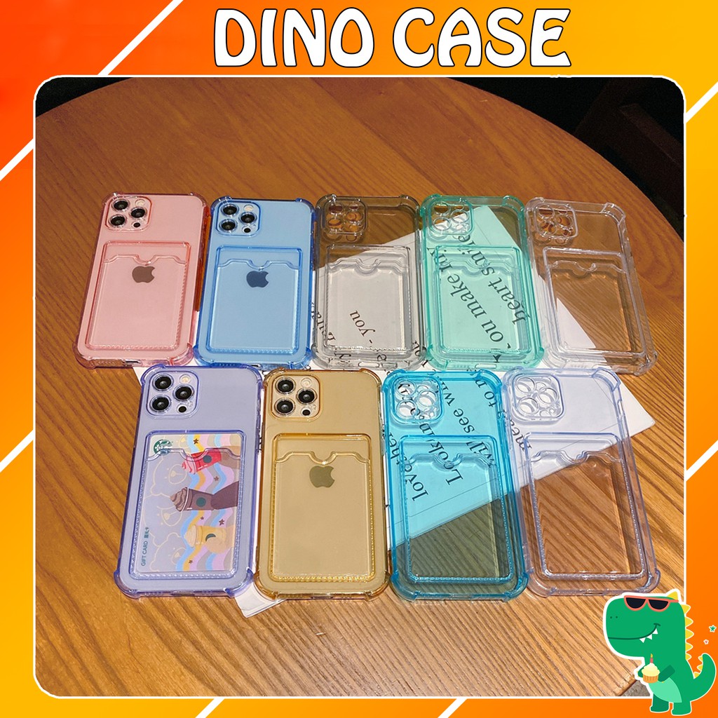 Ốp lưng iphone chống sock kèm ví ngăn đựng thẻ 6/6splus/7plus/8/8plus/x/xr/xs/11/12/pro/max/plus/promax-Dino case | BigBuy360 - bigbuy360.vn