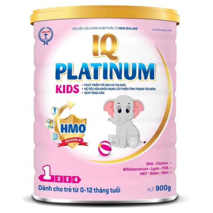 Sữa Bột IQ PLATIUM KIDS số 1 400g/900g (0-12 tháng tuổi)