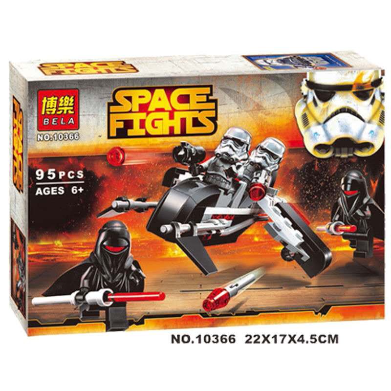 Bela10366 đồ chơi trẻ em Lắp Ráp Mô Hình Star Wars Kỵ binh Bóng đêm Xếp hình tương tác lắp ráp và chèn đồ chơi khối xây dựng hạt nhỏ Tương thích với Lego75079
