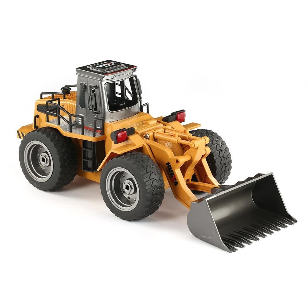 Xe ô tô xúc đất điều khiển từ xa, máy lật xe công trình Huina 1520 huina520 -  hính hãng 6 kênh 1:18  4 bánh