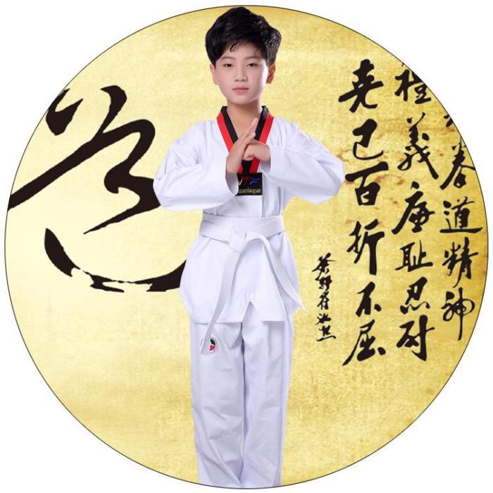 Bộ Quần Áo Tập Võ Taekwondo Tay Ngắn Cho Người Lớn Và Trẻ Em