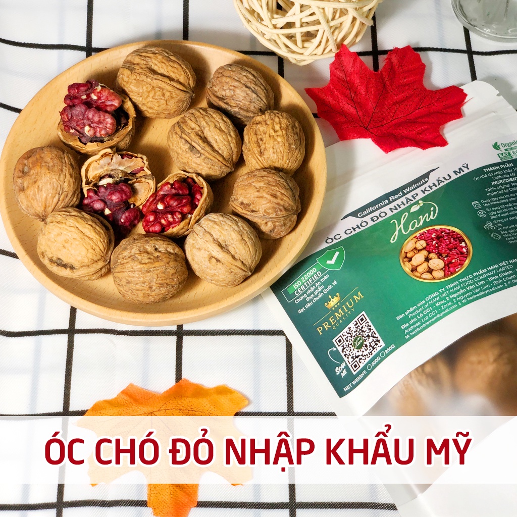 Óc Chó Đỏ Hartley Mỹ 500g nguyên vỏ - Hàng Nhập Khẩu Thượng Hạng  💰 Dinh dưỡng HANI FOOD