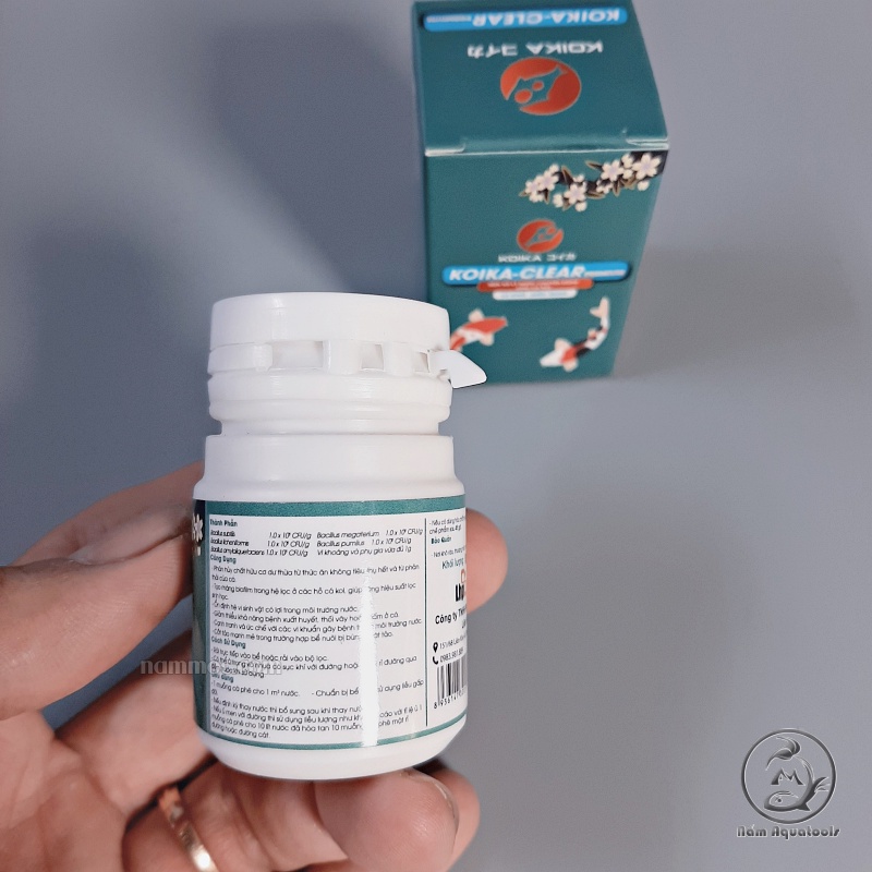 KOIKA - CLEAR PREMIUM [20gr] | Vi Sinh Bột Phân Huỷ Mùn Bã Hữu Cơ - Làm Trong Nước Cho Hồ Thuỷ Sinh, Hồ Cá Cảnh