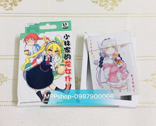 Bộ bài anime Miss Kobayashi's dragon maid, bộ Tú cô rồng hầu gái 54 ảnh