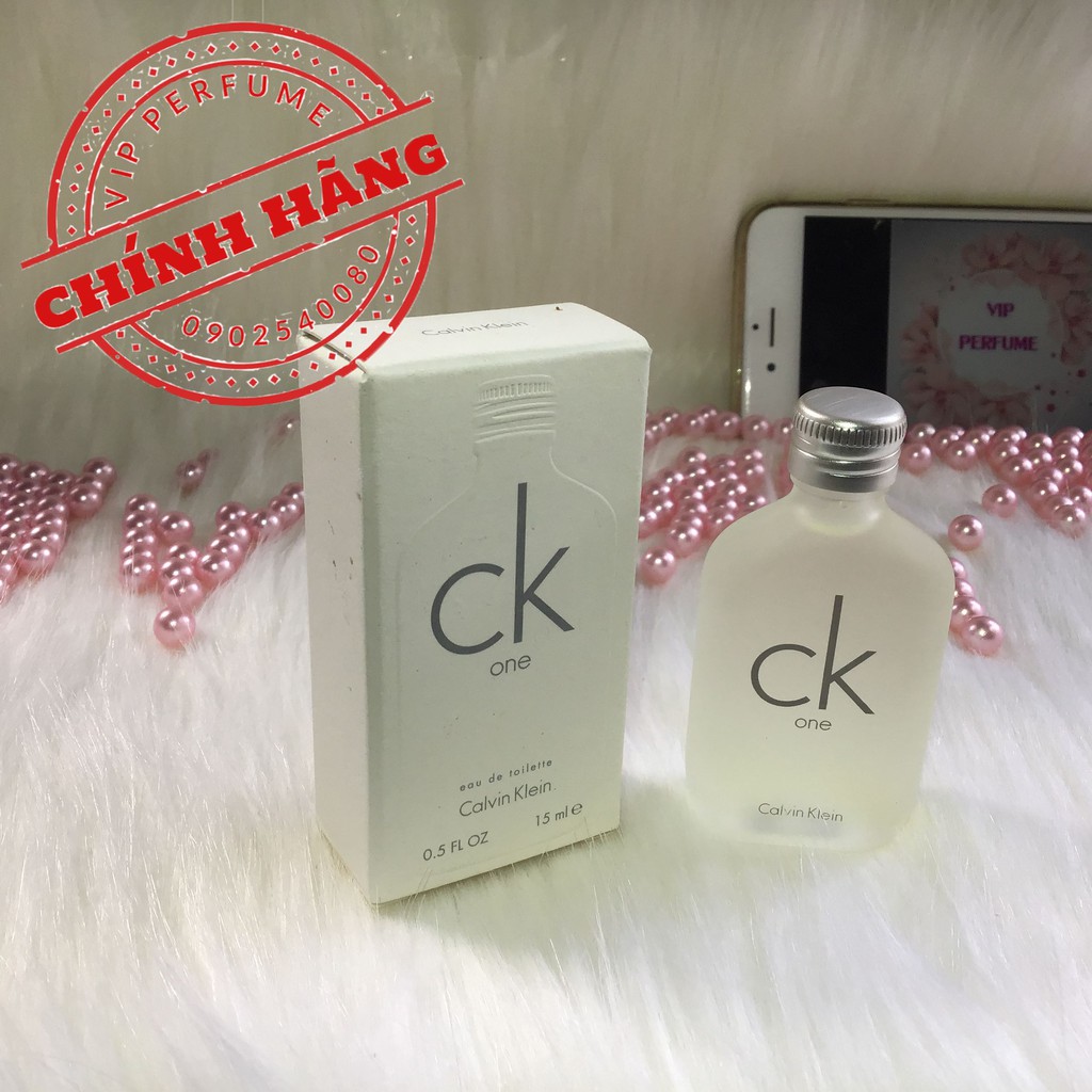 Nước hoa mini unisex Calvin Klein CK One EDT 15ml
