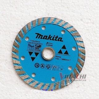 LƯỠI CẮT ĐÁ KIM CƯƠNG MAKITA 110MM D42628 - 1 CÁI - hợp kim thép