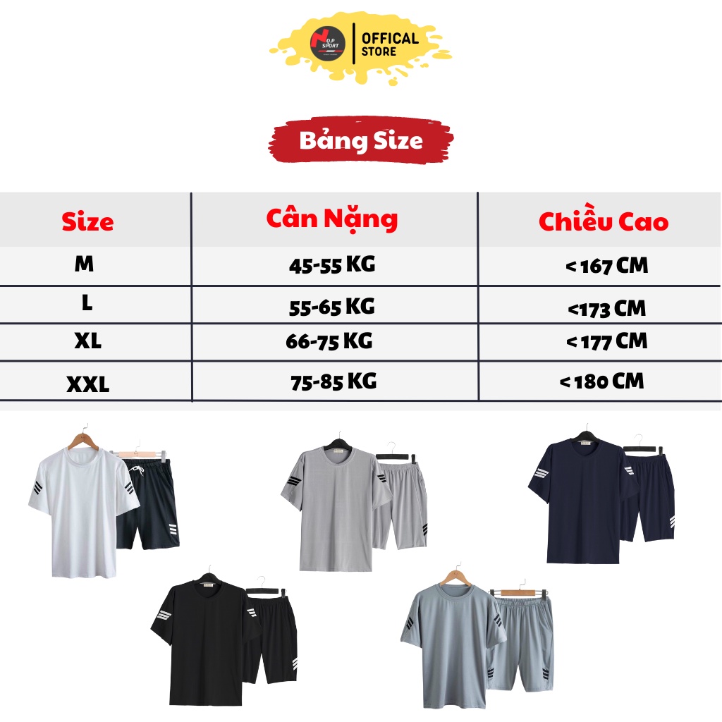Bộ Quần Áo Thể Thao Nam Mùa Hè Phong Cách Hàn Quốc Cao Cấp, Chất Liệu Thun Lạnh Siêu Mát, Đàn Hồi_Mã HN005 (Hàng Lại 1)
