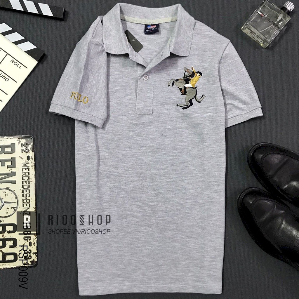Áo thun polo nam có cổ, áo phông nam ngắn tay polo cao bồi cực đẹp RSP009 có size lớn big size xxl Riooshop | BigBuy360 - bigbuy360.vn