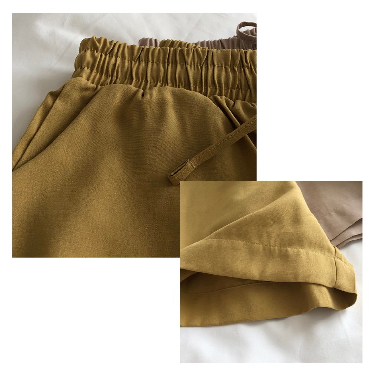 Quần đùi nữ, quần short nữ chất trượt tằm 4 màu pastel duyên dáng, nữ tính