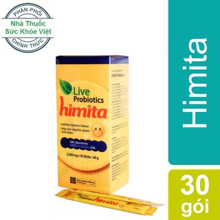 Chính Hãng : Men Vi Sinh Himita Probiotics - Hõ Trợ Cân Bằng Hệ Vi Sinh Đường Ruột - Hộp 30 Gói