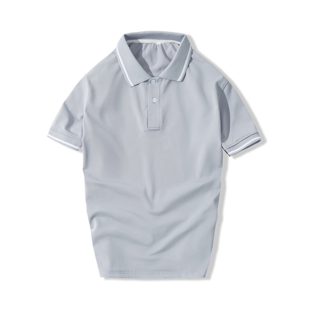 Áo Polo nam nữ unisex phối viên đẹp, vải thun mềm, co giãn, mặc siêu mát E2