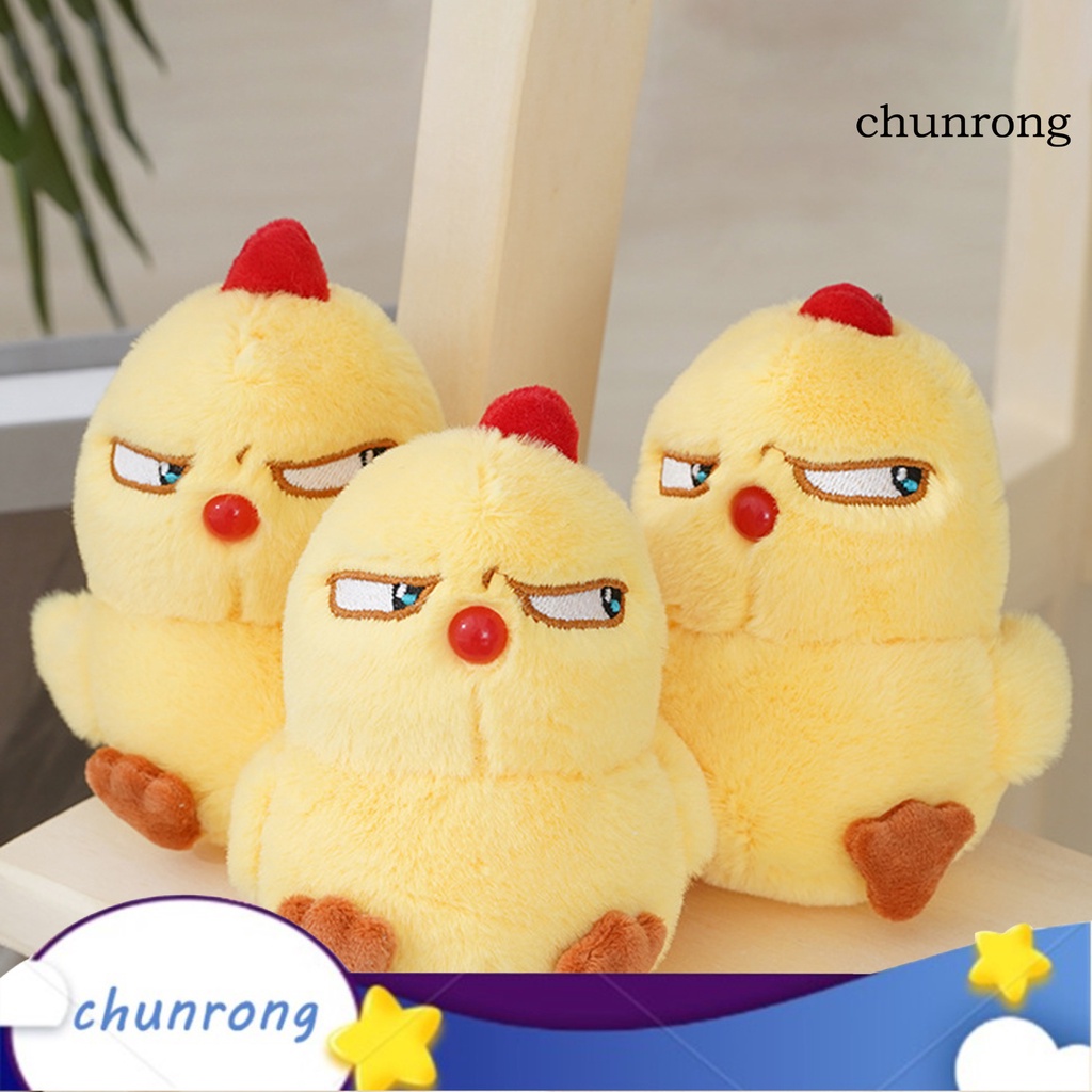 Cr-plush Móc Khóa Hình Chú Gà Con Giận Dữ Đáng Yêu