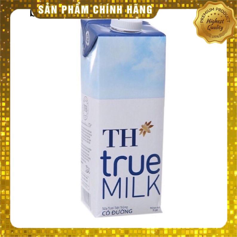 Hộp sữa tươi TH true milk có đường/ít đường/không đường 1 lít