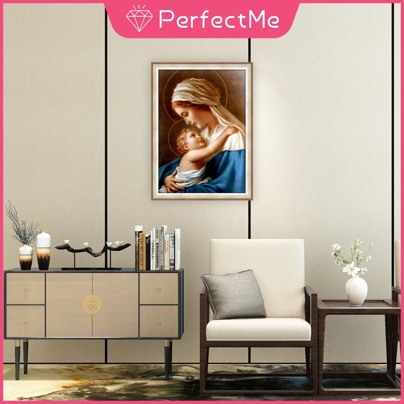 Bộ tranh đính đá 5D tự làm 30×40cm hình đức mẹ Mary