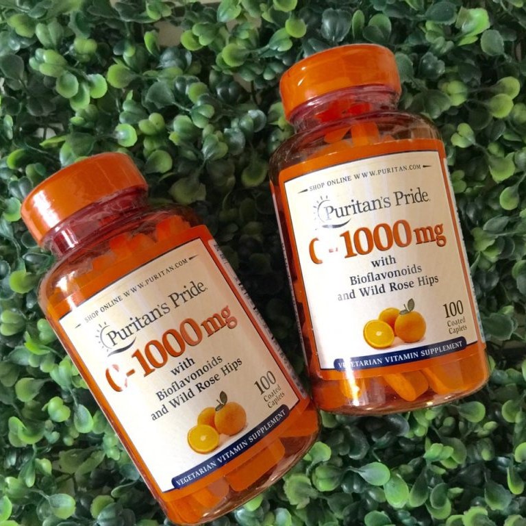 Viên Uống Bổ Sung Vitamin C Puritan's Pride Vitamin C 500mg và 1000mg 100 viên