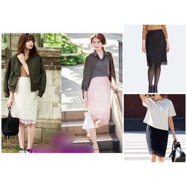 Chân váy nữ ren Uni xuất dư xịn Nhật Bản | BigBuy360 - bigbuy360.vn