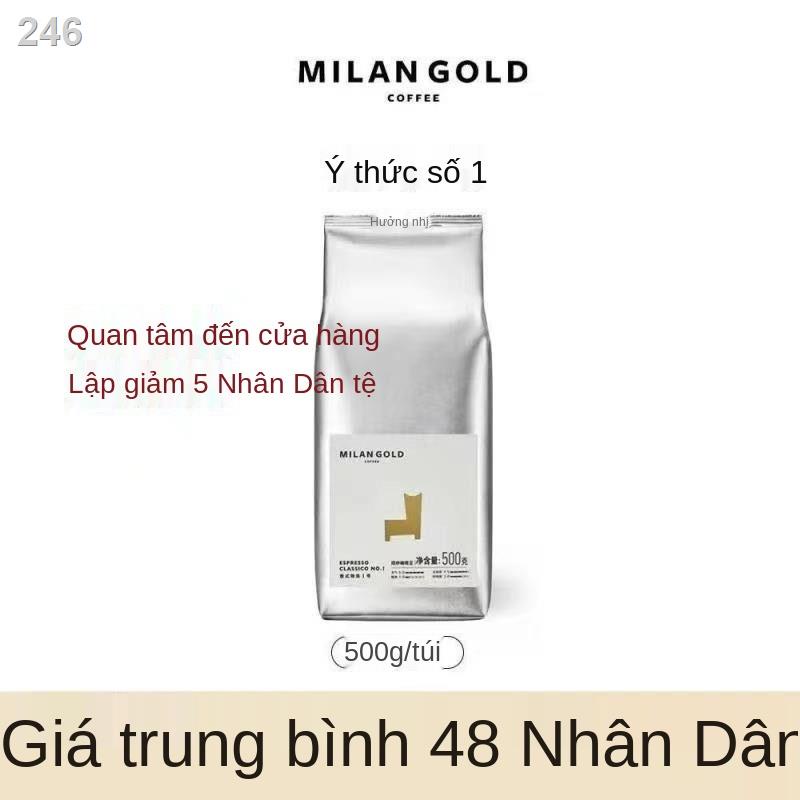 【HOT】Golden Milano Kiểu Ý Espresso Tôi Pha với Hạt Cà Phê Đen Mỹ Cô Đặc Mới Rang Xay