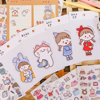 (UP19)Set 4 tấm sticker nhiều hình