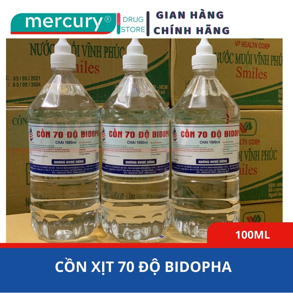 CỒN 70 ĐỘ BIDOPHA 1000ML