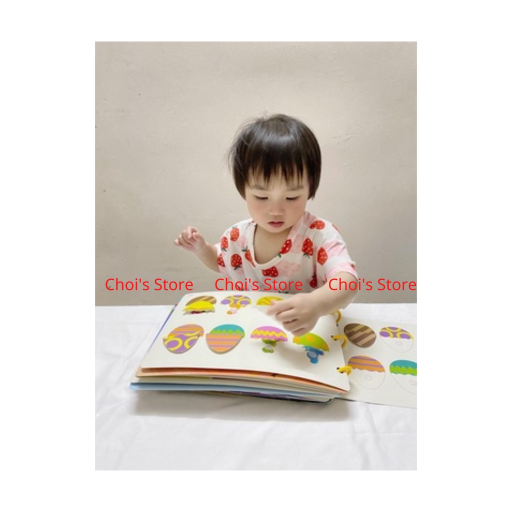Sách bóc dán, học liệu bóc dán montessori, Busy book thông minh cho bé