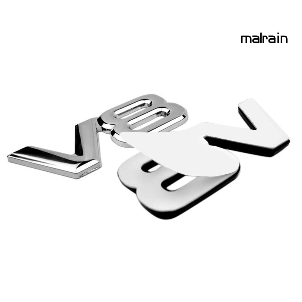 Miếng dán xe hơi logo chữ 4WD V6 V8 phong cách thể thao dành cho trang trí độc đáo